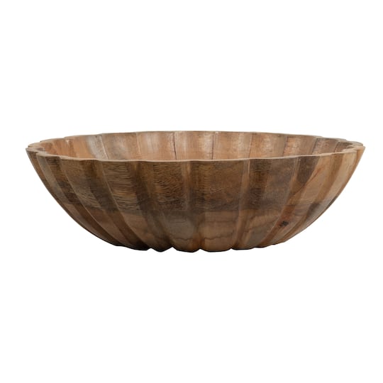 Wavy Mango Wood Bowl by Ashland®
